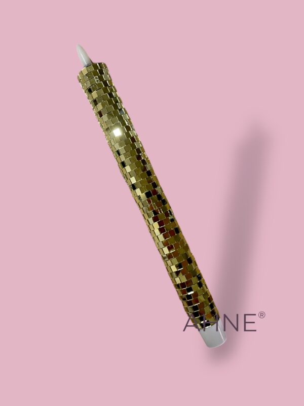 FOREVER DISCO - LED CANDLE - 2,3x28cm GOLD